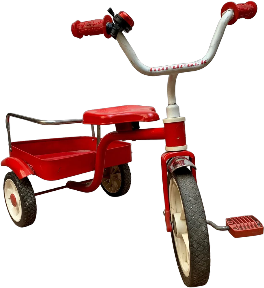 Vintage Triciclo Apache Con Cajuela Rojo — imagen 1