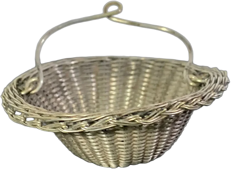 Antiguo Tejido Para Te Plateado Victoriano Inglaterra — imagen 1