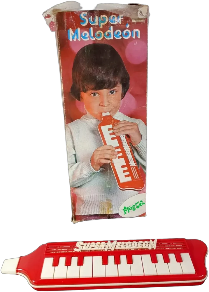 Vintage Melódica Super Meloledon Rojo — imagen 1