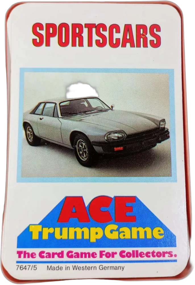 Tarjetas Coleccionables Sportcars Ace Trump Game — imagen 1