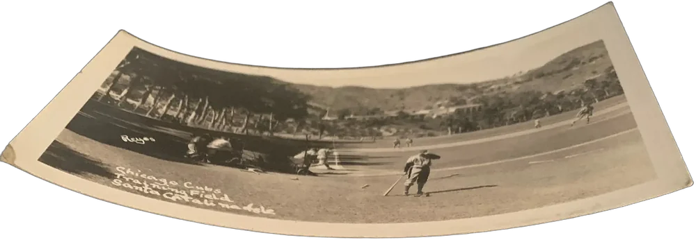 Antigua Foto Béisbol Chicago Cubs En Mexico
