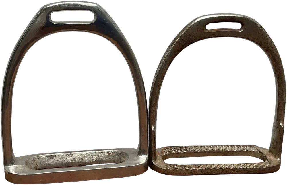Antiguos Estribos Metal Diferentes (coleccionismo) Plateado — imagen 1