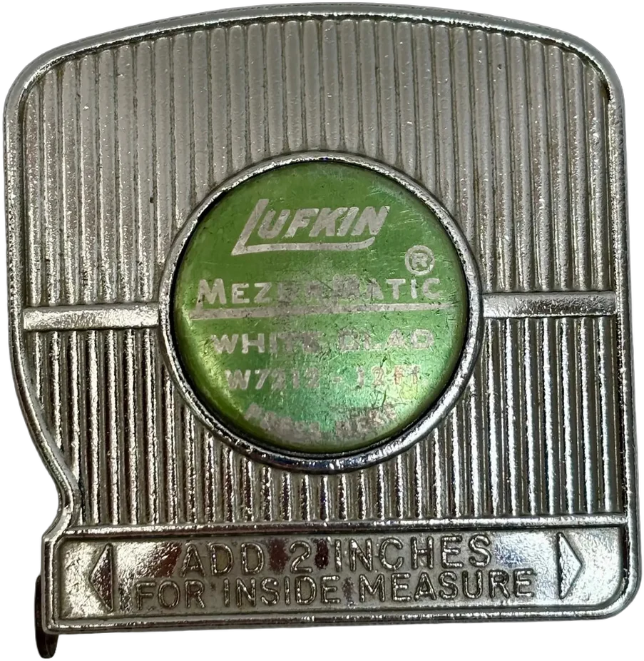 Vintage Cinta Métrica Lufkin Mezurall W-9210 Pulgadas — imagen 1