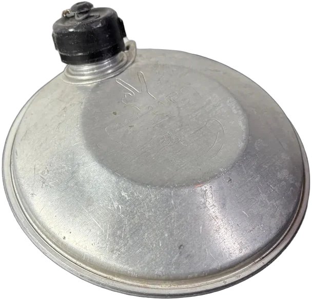 Antigua Cantimplora Aluminio Tipo Exploradores Plateado