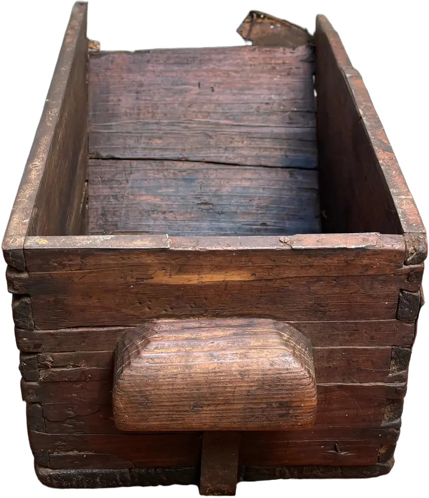 Antiguo Medidor De Granos Madera Media Fanega — imagen 1