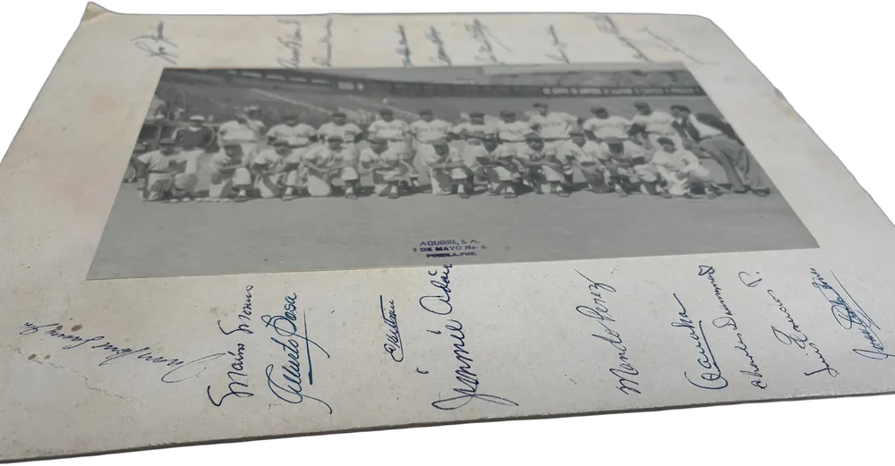 Antigua Fotografía Pericos De Puebla Beisbol México 1960s