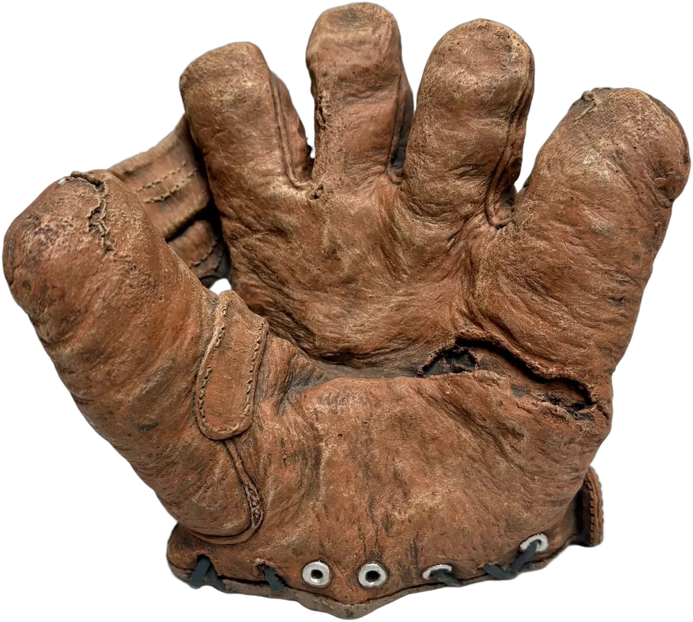 Vintage Figura De Guante Antiguo De Béisbol De Cerámica
