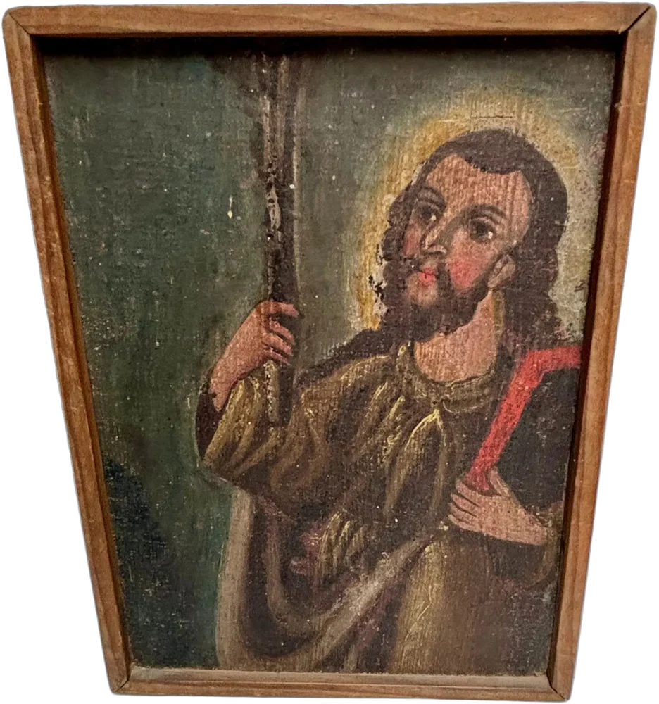 Antiguo Retablo Santo Siglo Xix