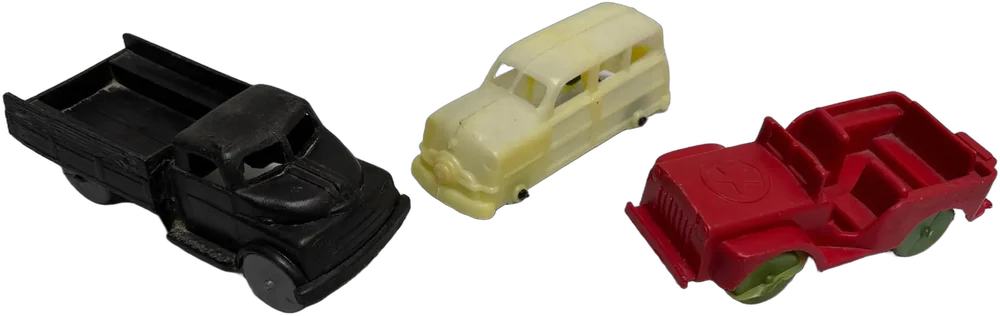 Antiguo Lote Camionetas Plástico Bootleg México — imagen 1