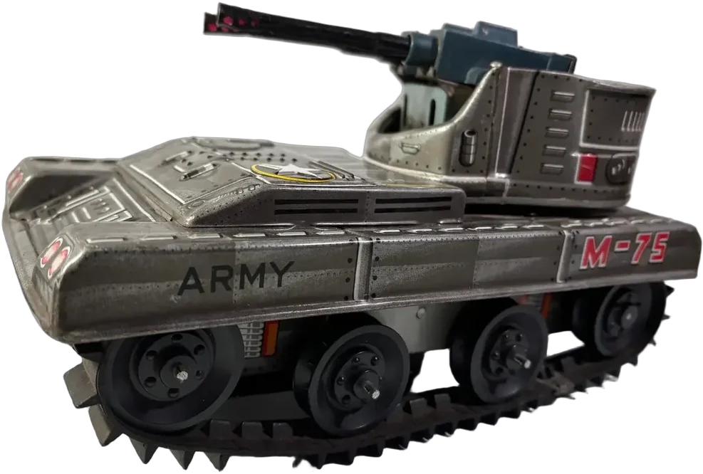 Tanque Antiguo Lámina Litografiado Ii Gm Solo Decoración
