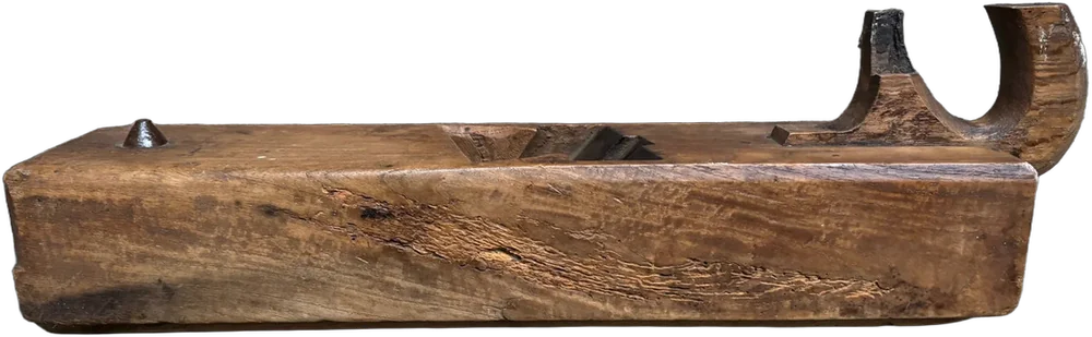 Antiguo Cuerpo De Cepillo De Carpintería Madera 50x10x7 Cm — imagen 1