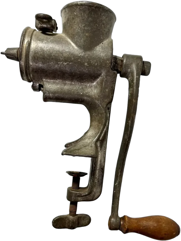 Vintage Molinillo De Carne Hierro Russwin (decoración)