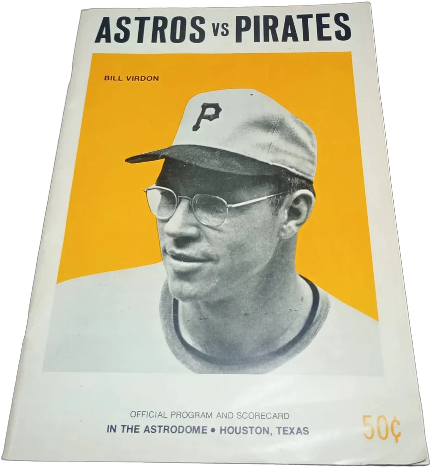 Coleccionable Béisbol Programa Oficial Astros Vs Pirates