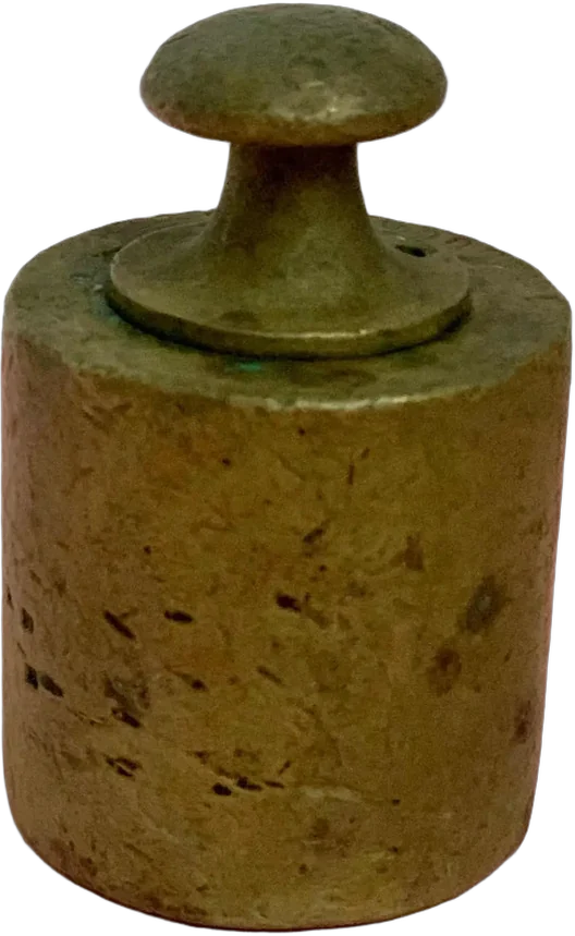 Antigua Pesa De Bronce Para Balanza