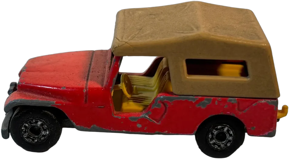 Jeep Cj 6 A Escala Matchbox Superfast 1977 Rojo
