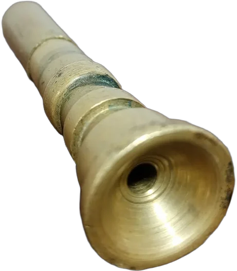 Antigua Boquilla De Trompeta Bronce Dorado Oscuro 7c — imagen 1