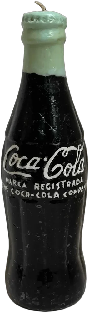 Veladora Cocacola Decoración Coleccionable Vintage Negro
