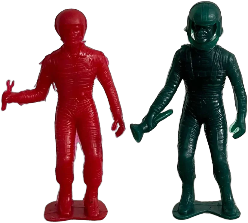Vintage Astronautas Plástico Duro — imagen 1