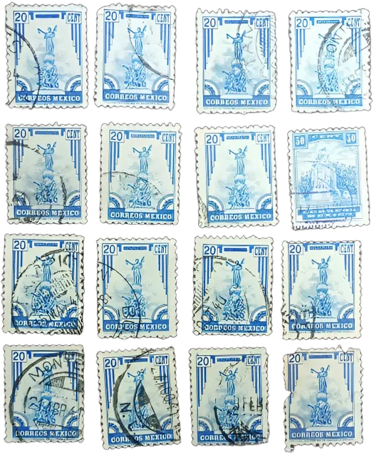 Antiguos Timbres Postales Monumentos Históricos 1930