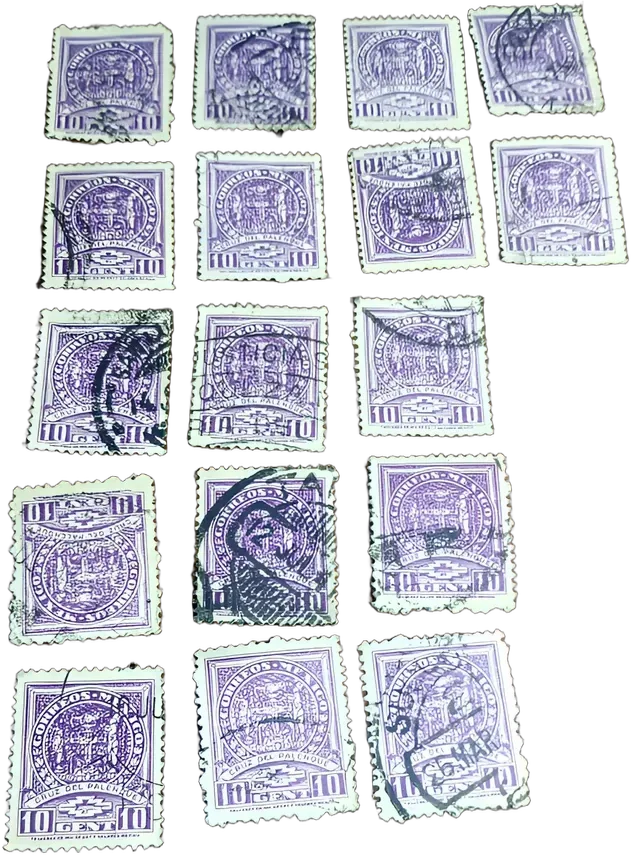 Antiguo Timbre Postal Sepomex Cruz Palenque 10 Cts