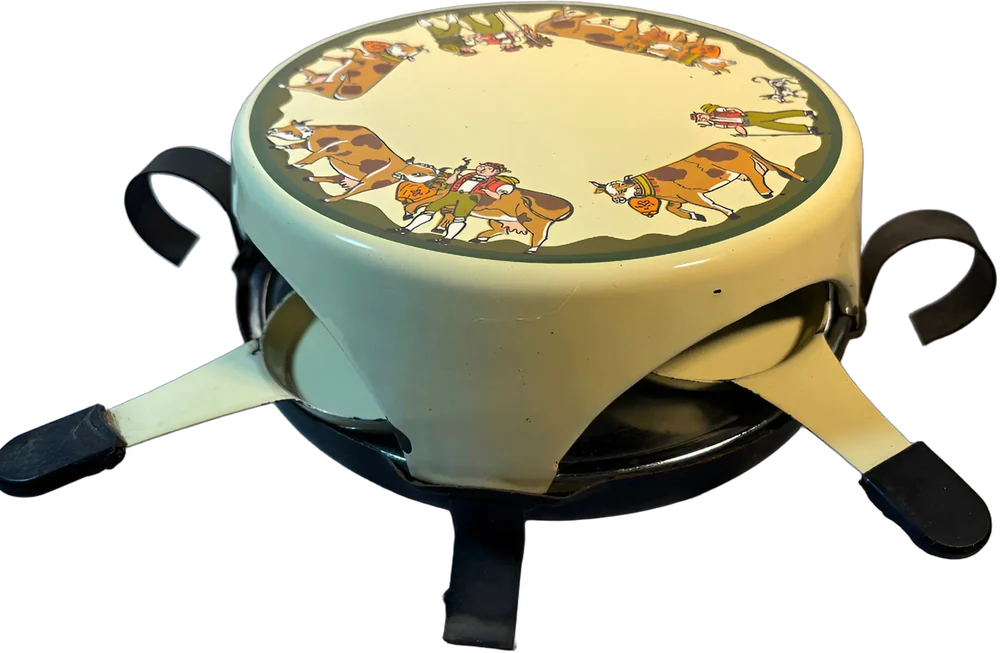 Vintage Parrilla Raclette Cocinar Crema — imagen 1