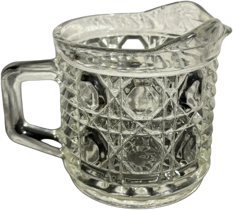 Vintage Jarrita Cremera Federal Glass Windsor Transparente