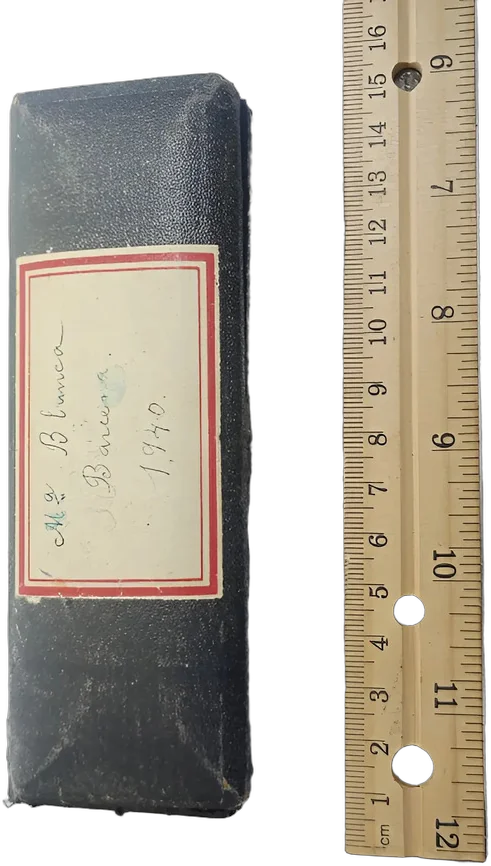 Estuche Antiguo De Compases Accesorios De Geometría, Años 40 Azul