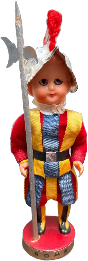 Vintage Muñeco Colección Guardia Suiza 60s