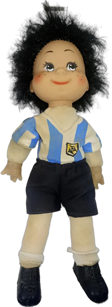 Muñeco Vintage Selección Argentina México 86 Afa Mundial