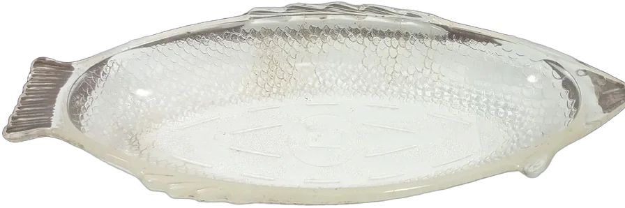 Fuente Coleccionable Glasbake Pez Usa Años 50s-70s Agua