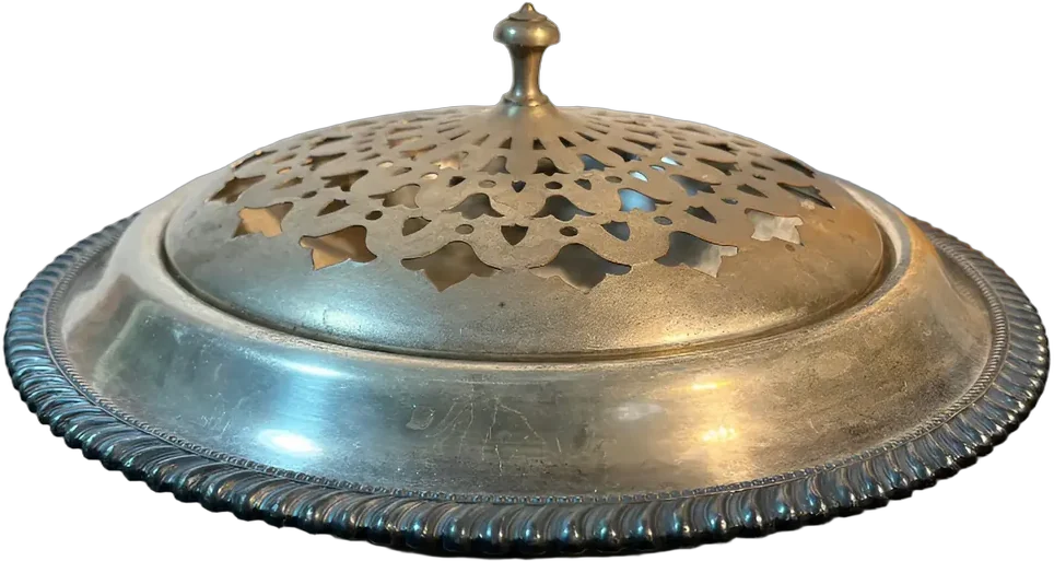 Antiguo Bracero/calentador Crescent Silver, Alpaca,  193040 — imagen 1