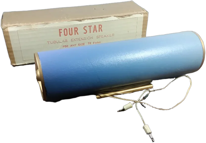 Bocina Tubular Vintage Four Star Ts-30 Japón Azul Acero
