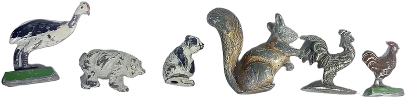 Figuras Antiguas De Plomo Animales Granja Y Bosque — imagen 1