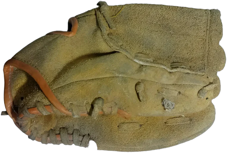 Antiguo Guante Béisbol Nieto 300 De Piel Amarillo M