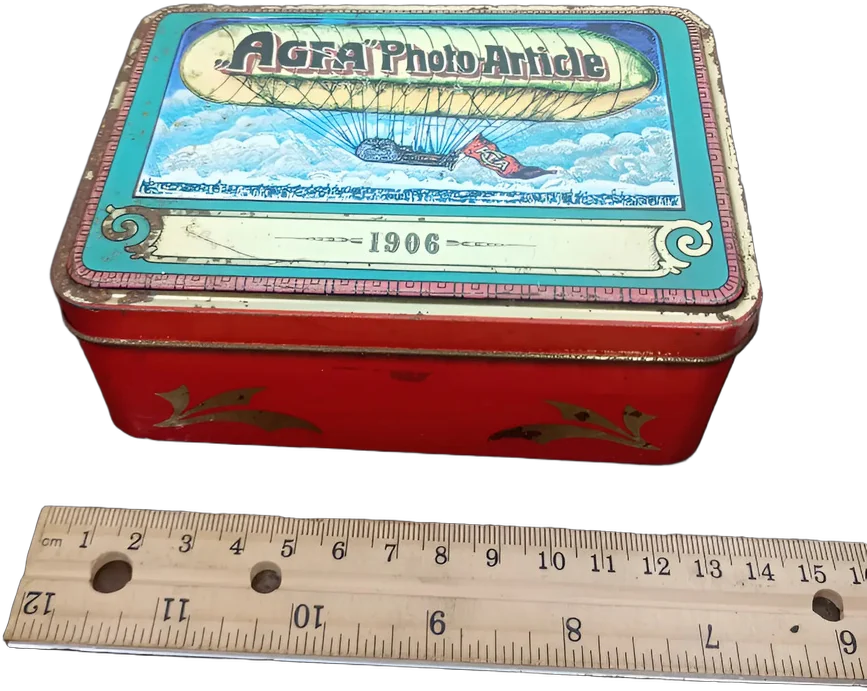 Vintage Lata Publicitaria Agfa Photo Article 1906 Agfa