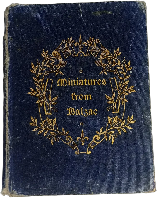 Antiguo Libro Miniatura De Balzac 1900 D Appleton