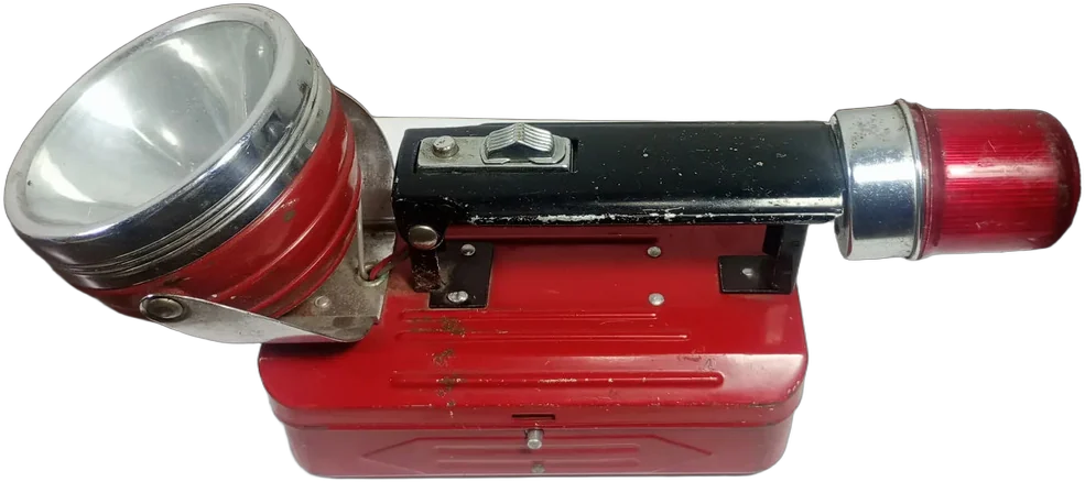 Antiguo Linterna Metálica Stellar Hong Kong Roja Amarillo Rojo — imagen 1
