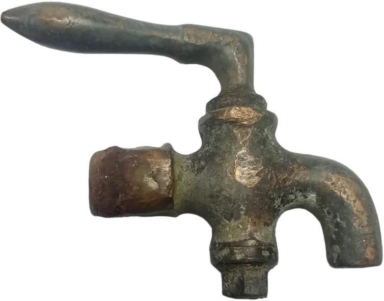 Antiguo Grifo De Bronce Tipo Barril Ca. 1900 — imagen 1