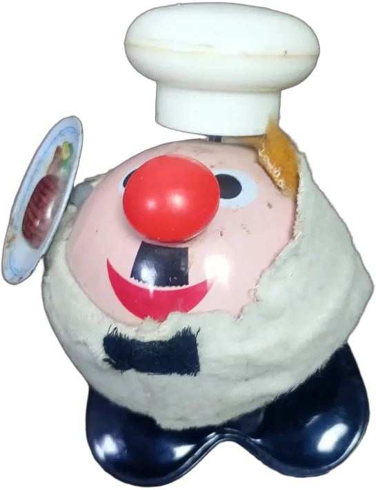 Antiguo Muñeco Chef Metálico Vintage Años 60 — imagen 1