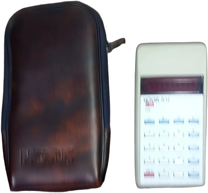 Antigua Calculadora Novus 831 Nesa Con Funda Original Plateado
