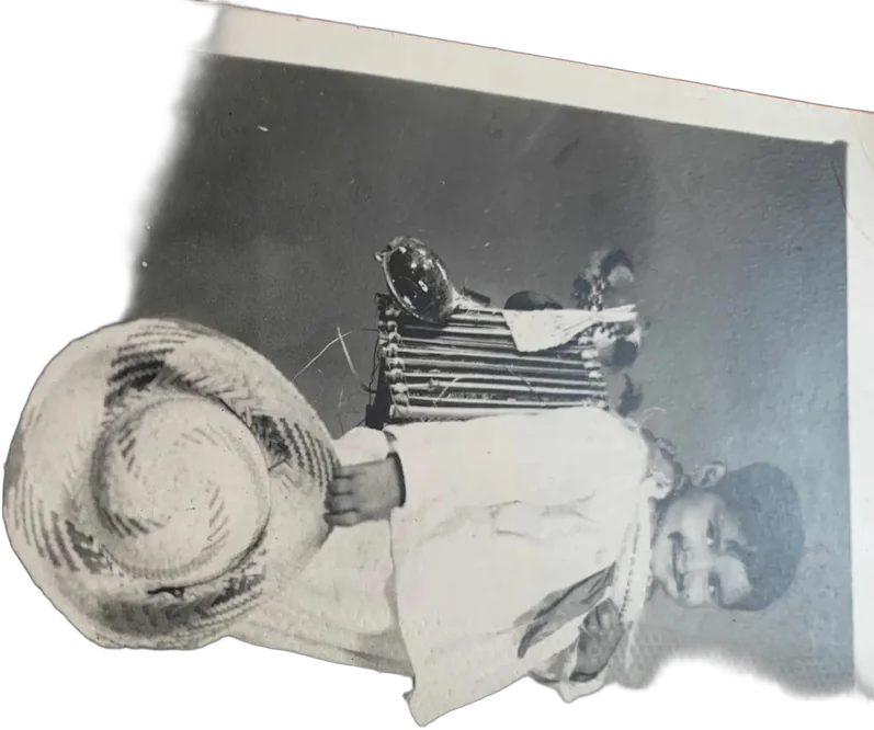 Antigua Postal Niño Como Juan Diego, Festejos Virgen Guadalu
