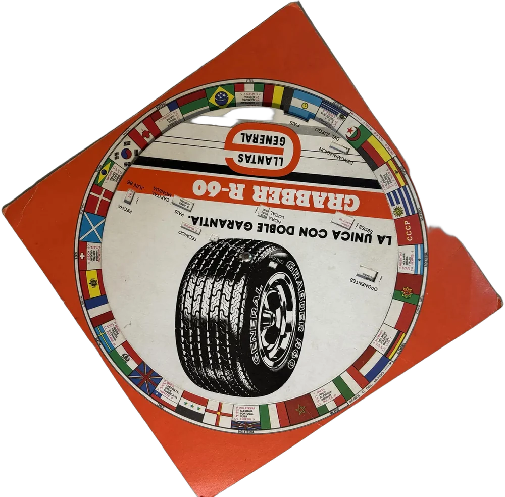 Coleccionable Deportivo Mundial 1986 - Llantas General
