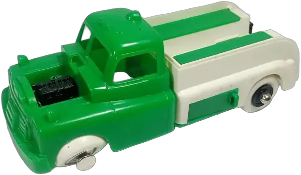 Vintage Camión Grúa Marx Cities Service Plástico Grúa Verde — imagen 1