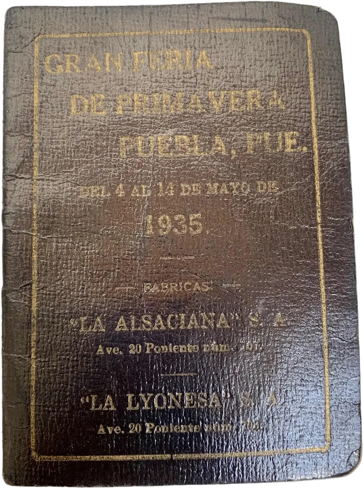 Antigua Libreta De Notas Fabricas La Alsaciana Y La Lyonesa