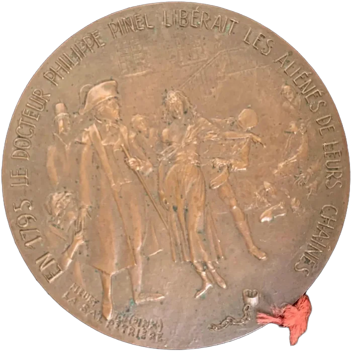 Antigua Medalla Philippe Pinel Bronce 1950