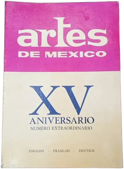 Vintage Revista Artes De México Xv Aniversario