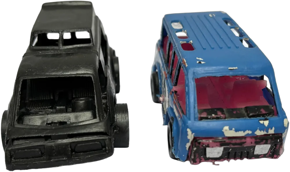 Vintage Camionetas Van 80s Plástico Bootleg