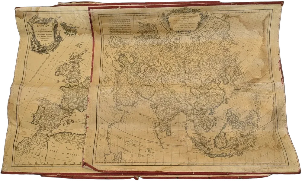 Antigos Mapas Originales Robert Vaugondy Europa Asia 1750 — imagen 1