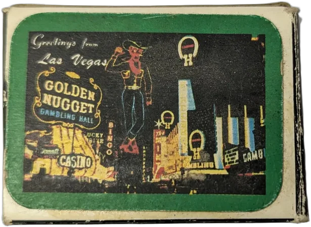 Vintage Baraja Cartas De Juego Souvenir Fabulous Las Vegas Beige Las Vegas Inglés