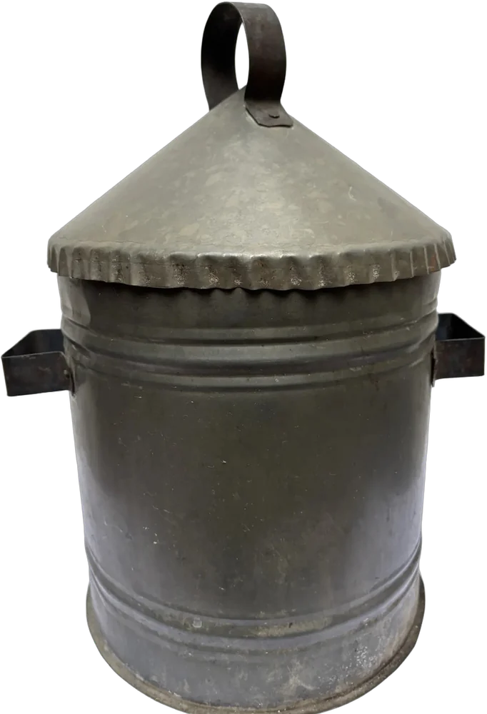 Antigua Tamalera Hojalata Cocina Objeto Coleccionable